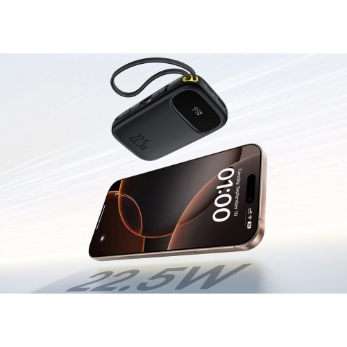 Powerbank Baseus EnerFill FC31 Digital 20000mAh 22.5W (P10082107123-00) Cosmic Black купити в Україні: Київ, Львів, Хмельницький, Тернопіль, Івано-Франківськ | Низька ціна, відгуки, характеристики від TELEMART фото