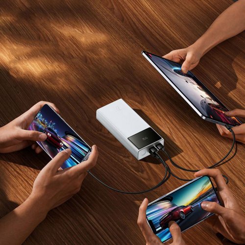 Powerbank Baseus Star-Lord Digital 30000mAh 22.5W (PPXJ080102) White купить в Украине: Киев, Днепр, Харьков, Одесса  | Низкая цена, отзывы, характеристики от TELEMART фото