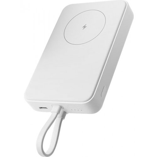 Powerbank Xiaomi 10000mAh 33W Magnetic Integrated Cable (BHR9822GL) White купить в Украине: Киев, Днепр, Харьков, Одесса  | Низкая цена, отзывы, характеристики от TELEMART фото