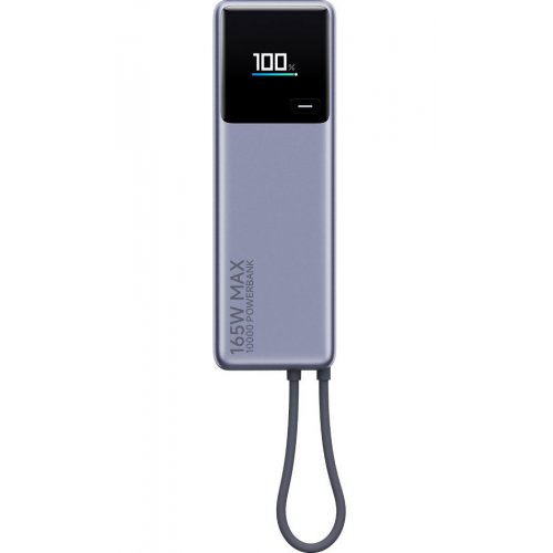 Powerbank Xiaomi 10000mAh 165W Integrated Cable (BHR9361GL) Grey купить в Украине: Киев, Днепр, Харьков, Одесса  | Низкая цена, отзывы, характеристики от TELEMART фото