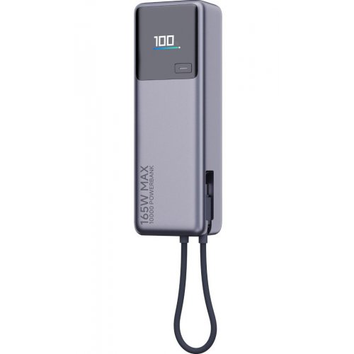 Powerbank Xiaomi 10000mAh 165W Integrated Cable (BHR9361GL) Grey купить в Украине: Киев, Днепр, Харьков, Одесса  | Низкая цена, отзывы, характеристики от TELEMART фото