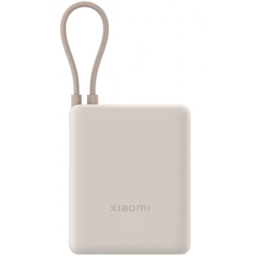 Powerbank Xiaomi 10000mAh 33W Integrated Cable (BHR9333GL) Beige купить в Украине: Киев, Днепр, Харьков, Одесса  | Низкая цена, отзывы, характеристики от TELEMART фото