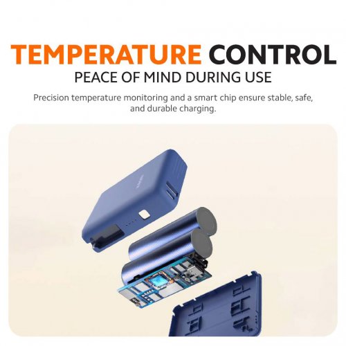 Powerbank Xiaomi 10000mAh 33W Integrated Cable (BHR9341GL) Blue купить в Украине: Киев, Днепр, Харьков, Одесса  | Низкая цена, отзывы, характеристики от TELEMART фото