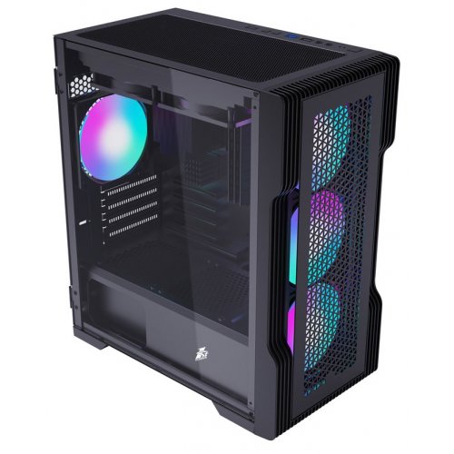 Корпус 1stPlayer T3-4F1-BK без БП Black (Восстановлено продавцом, 871571) купить в Украине: Киев, Днепр, Харьков, Одесса  | Проверка совместимости, низкая цена, отзывы, характеристики от TELEMART фото