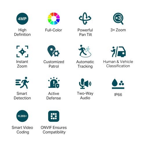 IP-камера TP-LINK VIGI C540V купить в Украине: Киев, Днепр, Харьков, Одесса  | Низкая цена, отзывы, характеристики от TELEMART фото