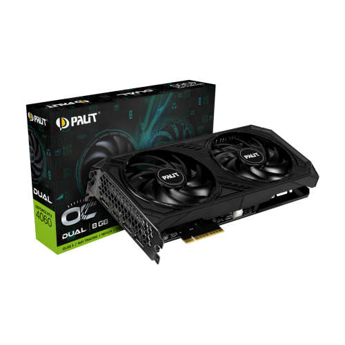 Видеокарта Palit GeForce RTX 4060 Dual OC 8192MB (NE64060T19P1-1070D) (Восстановлено продавцом, 871645) купить в Украине: Киев, Днепр, Харьков, Одесса  | Проверка совместимости, низкая цена, отзывы, характеристики от TELEMART фото