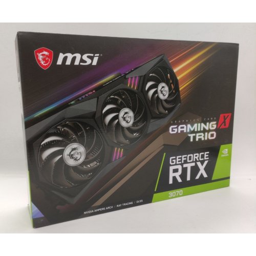 Видеокарта MSI GeForce RTX 3070 GAMING X TRIO 8192MB (RTX 3070 GAMING X TRIO) (Восстановлено продавцом, 871647) купить в Украине: Киев, Днепр, Харьков, Одесса  | Проверка совместимости, низкая цена, отзывы, характеристики от TELEMART фото