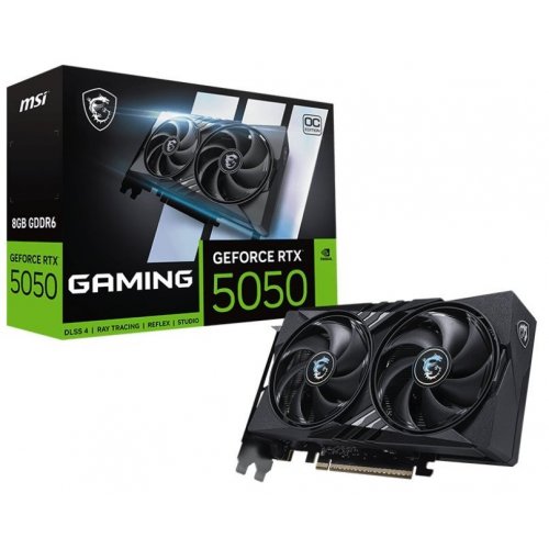 Відеокарта MSI GeForce RTX 5050 GAMING OC 8192MB (RTX 5050 8G GAMING OC) (Відновлено продавцем, 871658) купити в Україні: Київ, Львів, Хмельницький, Тернопіль, Івано-Франківськ | Перевірка сумісності, низька ціна, відгуки, характеристики від TELEMART фото