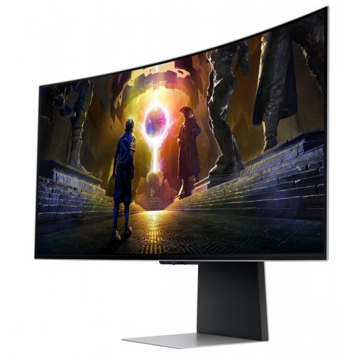 Уцінка монітор Samsung 34" Odyssey G85SD (LS34DG852SZXUA) Silver (Розкрита упаковка, 871666) купити в Україні: Київ, Львів, Хмельницький, Тернопіль, Івано-Франківськ | Низька ціна, відгуки, характеристики від TELEMART фото