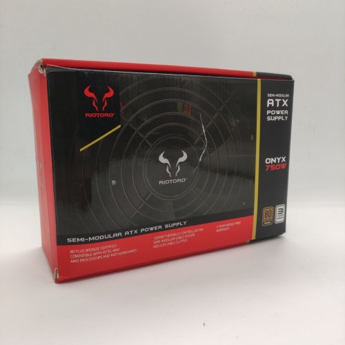Блок питания Riotoro Onyx 750W (PR-BP0750-SM) (Восстановлено продавцом, 871675) купить в Украине: Киев, Днепр, Харьков, Одесса  | Проверка совместимости, низкая цена, отзывы, характеристики от TELEMART фото