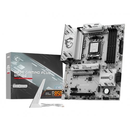 Уценка материнская плата MSI B850 GAMING PLUS WIFI6E (sAM5, AMD B850) (Не работает слот ОЗУ DIMM B2, 871686) купить в Украине: Киев, Днепр, Харьков, Одесса  | Проверка совместимости, низкая цена, отзывы, характеристики от TELEMART фото