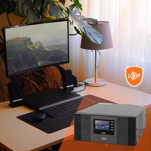 ДБЖ LogicPower LPM-PSW-1500VA (LP3406) купити в Україні: Київ, Львів, Хмельницький, Тернопіль, Івано-Франківськ | Низька ціна, відгуки, характеристики від TELEMART фото