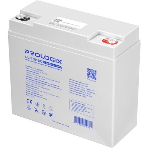Аккумуляторная батарея Prologix 12.8V 30Ah (PLFP12-30) купить в Украине: Киев, Днепр, Харьков, Одесса  | Низкая цена, отзывы, характеристики от TELEMART фото