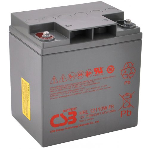 Акумуляторна батарея CSB 12V 28Ah (HRL12110WFR) купити в Україні: Київ, Львів, Хмельницький, Тернопіль, Івано-Франківськ | Низька ціна, відгуки, характеристики від TELEMART фото