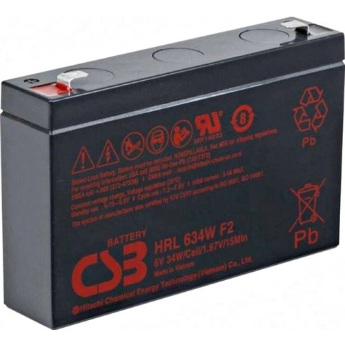 Аккумуляторная батарея CSB 6V 9Ah (HRL634WF2) купить в Украине: Киев, Днепр, Харьков, Одесса  | Низкая цена, отзывы, характеристики от TELEMART фото