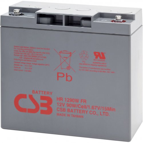 Акумуляторна батарея CSB 12V 18Ah (HR1290W) купити в Україні: Київ, Львів, Хмельницький, Тернопіль, Івано-Франківськ | Низька ціна, відгуки, характеристики від TELEMART фото