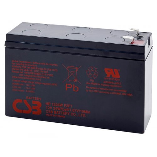 Акумуляторна батарея CSB 12V 6.5Ah (HR1224W) купити в Україні: Київ, Львів, Хмельницький, Тернопіль, Івано-Франківськ | Низька ціна, відгуки, характеристики від TELEMART фото