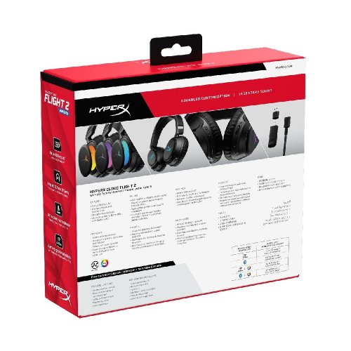 Наушники HyperX Cloud Flight 2 Wireless (B5VC4AA) Black купить в Украине | Telemart фото