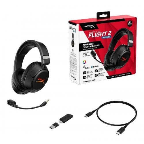 Наушники HyperX Cloud Flight 2 Wireless (B5VC4AA) Black купить в Украине | Telemart фото