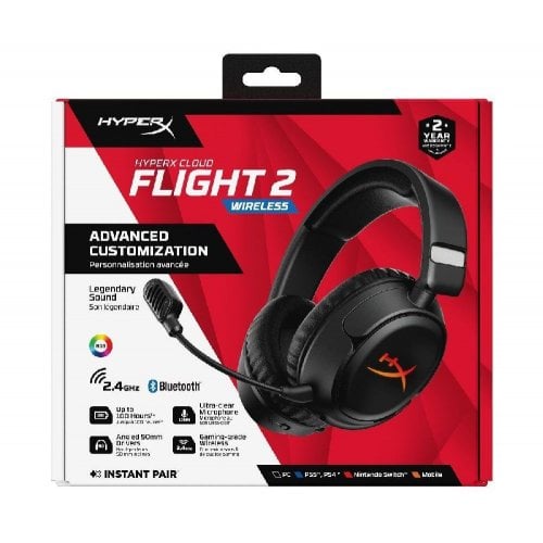 Наушники HyperX Cloud Flight 2 Wireless (B5VC4AA) Black купить в Украине | Telemart фото