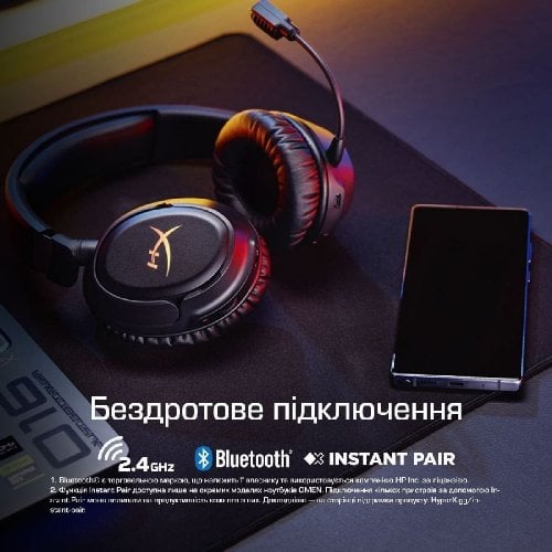 Наушники HyperX Cloud Flight 2 Wireless (B5VC4AA) Black купить в Украине | Telemart фото