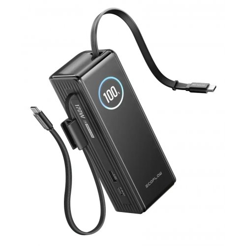 Powerbank EcoFlow RAPID 25000mAh 100W (EF-RAPID25K100W-B-EU) Black купить в Украине: Киев, Днепр, Харьков, Одесса  | Низкая цена, отзывы, характеристики от TELEMART фото