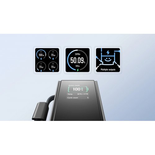 Powerbank EcoFlow RAPID 25000mAh 100W (EF-RAPID25K100W-B-EU) Black купить в Украине: Киев, Днепр, Харьков, Одесса  | Низкая цена, отзывы, характеристики от TELEMART фото