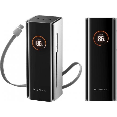 Powerbank EcoFlow RAPID Pro 20000mAh 100W (EF-RAPIDPRO20K-EU) Black купить в Украине: Киев, Днепр, Харьков, Одесса  | Низкая цена, отзывы, характеристики от TELEMART фото