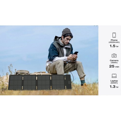 Сонячна панель EcoFlow 45W Solar Panel (EFSOLAR45-TYPE-C) купити в Україні: Київ, Львів, Хмельницький, Тернопіль, Івано-Франківськ | Низька ціна, відгуки, характеристики від TELEMART фото
