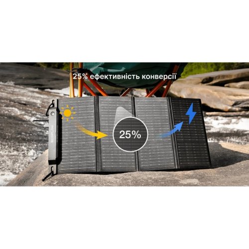 Сонячна панель EcoFlow 28W Solar Panel (EFSOLAR28W-P-S-TY-4-EU) купити в Україні: Київ, Львів, Хмельницький, Тернопіль, Івано-Франківськ | Низька ціна, відгуки, характеристики від TELEMART фото