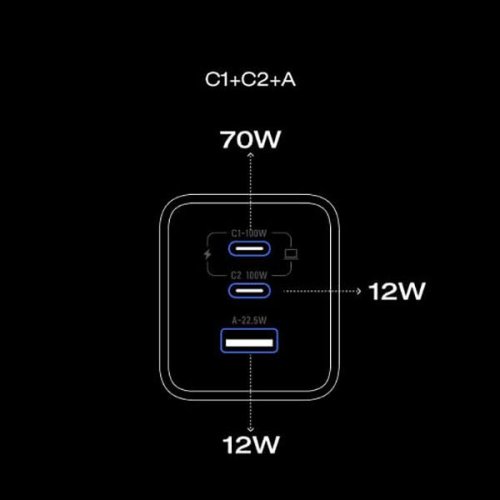 Мережевий зарядний пристрій EcoFlow RAPID Pro USB + 2 x USB Type-C 100W (EFA-100W-GAN-CHARGER-EU) Silver купити в Україні: Київ, Львів, Хмельницький, Тернопіль, Івано-Франківськ | Низька ціна, відгуки, характеристики від TELEMART фото