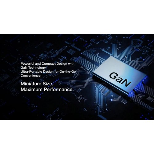 Мережевий зарядний пристрій EcoFlow RAPID Pro USB + 2 x USB Type-C 100W (EFA-100W-GAN-CHARGER-EU) Silver купити в Україні: Київ, Львів, Хмельницький, Тернопіль, Івано-Франківськ | Низька ціна, відгуки, характеристики від TELEMART фото