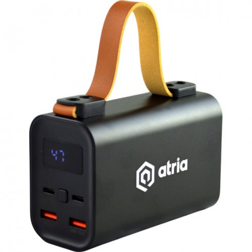Powerbank Atria WPD-130 30000mAh 130W Black купить в Украине: Киев, Днепр, Харьков, Одесса  | Низкая цена, отзывы, характеристики от TELEMART фото