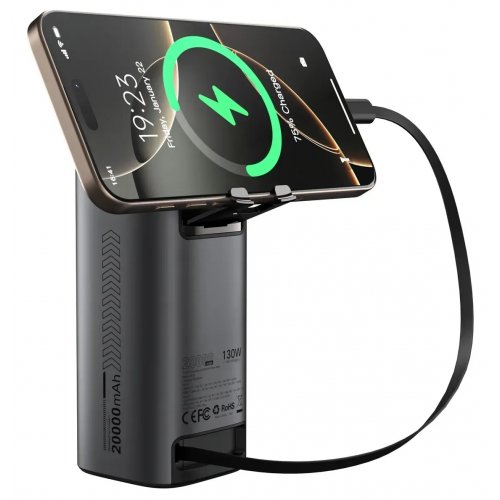 Powerbank Choetech B815C TFT 20000mAh 130W Black купить в Украине: Киев, Днепр, Харьков, Одесса  | Низкая цена, отзывы, характеристики от TELEMART фото