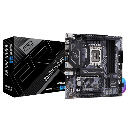 Материнская плата AsRock B660M Pro RS (s1700, Intel B660) (Восстановлено продавцом, 871865) купить в Украине: Киев, Днепр, Харьков, Одесса  | Проверка совместимости, низкая цена, отзывы, характеристики от TELEMART фото