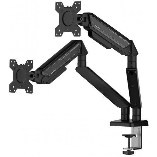 Уцінка настільне кріплення для двох моніторів Anda Seat Stealth II Duo 17-32" (AD-W-A6D-2S-BB) Black (Сліди використання, 871886) купити в Україні: Київ, Львів, Хмельницький, Тернопіль, Івано-Франківськ | Низька ціна, відгуки, характеристики від TELEMART фото