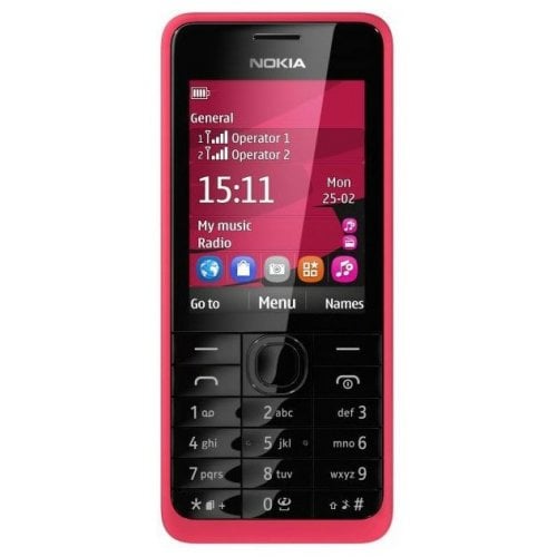 Купити Мобільний телефон Nokia 301 Dual Sim Fuchsia - ціна в Києві, Львові, Вінниці, Хмельницькому, Франківську, Україні | інтернет-магазин TELEMART.UA фото