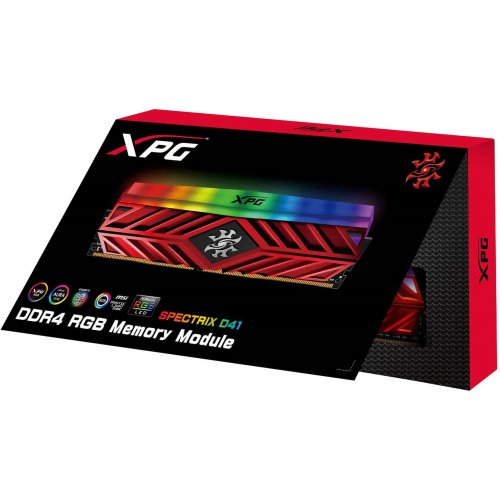 Продати ОЗП ADATA DDR4 8GB 3000Mhz XPG Spectrix D41 (AX4U300038G16-SR41) Red за Trade-In у інтернет-магазині Телемарт - Київ, Дніпро, Україна фото