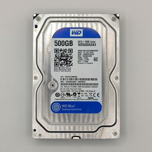 Жесткий диск Western Digital Caviar Blue 500GB 16MB 3.5" (WD5000AAKX) (Восстановлено продавцом, 871920) купить в Украине: Киев, Днепр, Харьков, Одесса  | Проверка совместимости, низкая цена, отзывы, характеристики от TELEMART фото