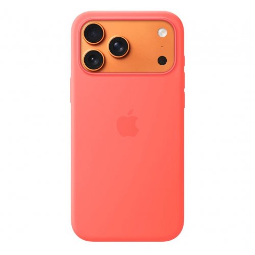 Чохол для смартфона Apple Silicone Case with MagSafe for Apple iPhone 17 Pro Max (MHW64ZM/A) Bright Guava купити в Україні: Київ, Львів, Хмельницький, Тернопіль, Івано-Франківськ | Низька ціна, відгуки, характеристики від TELEMART фото