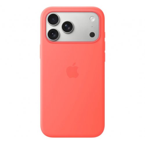 Чохол для смартфона Apple Silicone Case with MagSafe for Apple iPhone 17 Pro Max (MHW64ZM/A) Bright Guava купити в Україні: Київ, Львів, Хмельницький, Тернопіль, Івано-Франківськ | Низька ціна, відгуки, характеристики від TELEMART фото