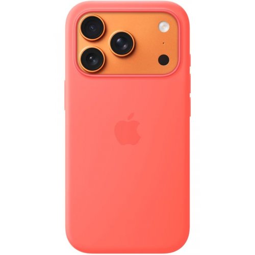 Чохол для смартфона Apple Silicone Case with MagSafe for Apple iPhone 17 Pro (MHW04ZM/A) Bright Guava купити в Україні: Київ, Львів, Хмельницький, Тернопіль, Івано-Франківськ | Низька ціна, відгуки, характеристики від TELEMART фото