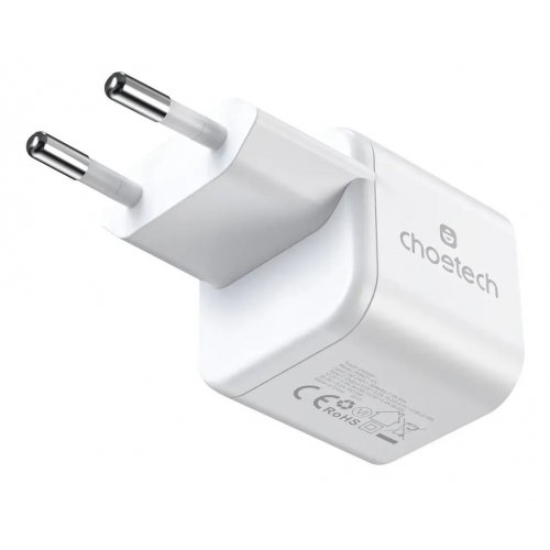 Мережевий зарядний пристрій Choetech USB Type-C 100W (PD9031) White купити в Україні: Київ, Львів, Хмельницький, Тернопіль, Івано-Франківськ | Низька ціна, відгуки, характеристики від TELEMART фото