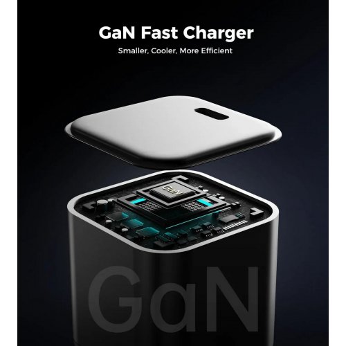 Мережевий зарядний пристрій Choetech USB Type-C 100W (PD9031) White купити в Україні: Київ, Львів, Хмельницький, Тернопіль, Івано-Франківськ | Низька ціна, відгуки, характеристики від TELEMART фото