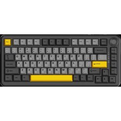 Уценка клавиатура Ajazz AK820 MAX RGB Magnetic Switches (AK820MAX-WM-BGY) Black/Gray/Yellow (Повреждена упаковка, 872082)