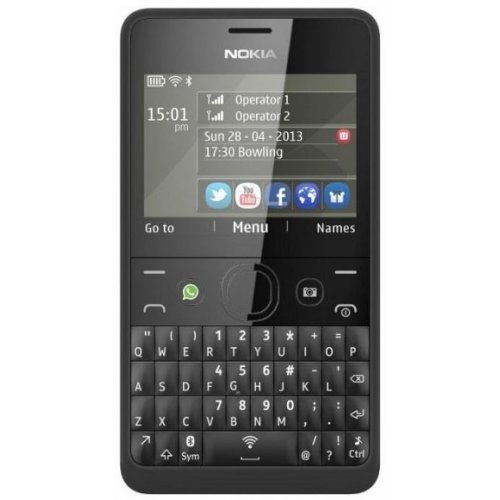 Купить Мобильный телефон Nokia Asha 210 Dual Sim Black - цена в Харькове, Киеве, Днепре, Одессе
в интернет-магазине Telemart фото