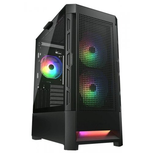 Уцінка корпус Cougar Duoface RGB Tempered Glass без БЖ Black (Пошкоджено пакування, 872116) купити в Україні: Київ, Львів, Хмельницький, Тернопіль, Івано-Франківськ | Перевірка сумісності, низька ціна, відгуки, характеристики від TELEMART фото