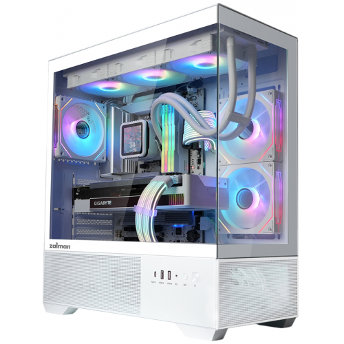 Уцінка корпус Zalman Chronix Tempered Glass без БЖ White (Сліди використання, 872121) купити в Україні: Київ, Львів, Хмельницький, Тернопіль, Івано-Франківськ | Перевірка сумісності, низька ціна, відгуки, характеристики від TELEMART фото