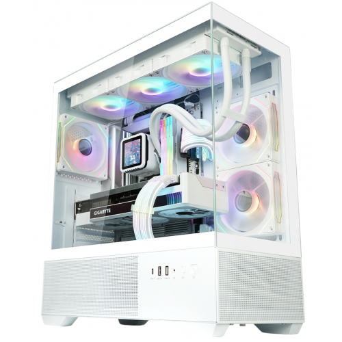 Уцінка корпус Zalman Chronix Tempered Glass без БЖ White (Сліди використання, 872121) купити в Україні: Київ, Львів, Хмельницький, Тернопіль, Івано-Франківськ | Перевірка сумісності, низька ціна, відгуки, характеристики від TELEMART фото
