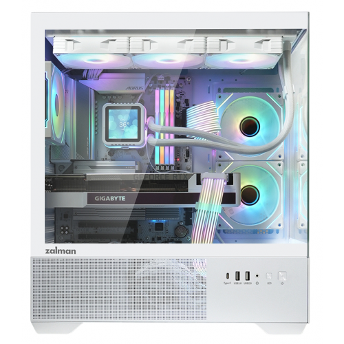 Уцінка корпус Zalman Chronix Tempered Glass без БЖ White (Сліди використання, 872121) купити в Україні: Київ, Львів, Хмельницький, Тернопіль, Івано-Франківськ | Перевірка сумісності, низька ціна, відгуки, характеристики від TELEMART фото